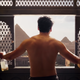shirtless Oscar Isaac in Moon Knight